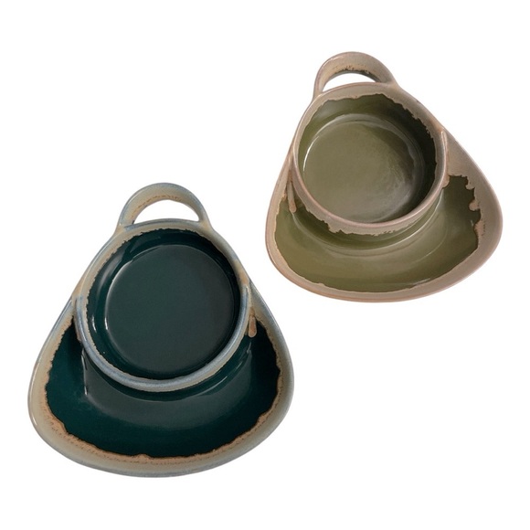 Set of 2 LTD Commodities
Stoneware Drip Glaze Soup & Cracker Bowl Chip Dip Dish - Picture 4 of 16